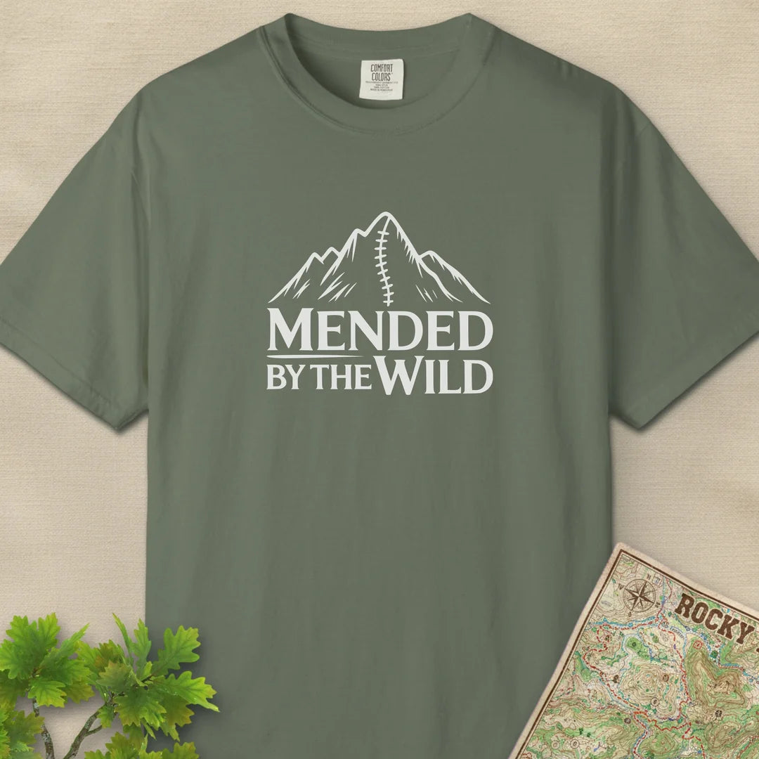 Mended By The Wild T-Shirt Moss Outdoor Nature Tee