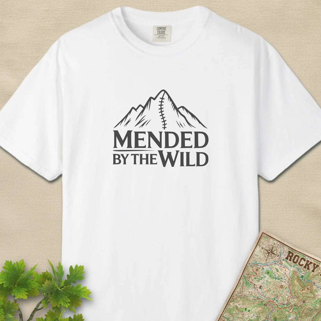 Mended By The Wild T-Shirt White Outdoor Nature Tee
