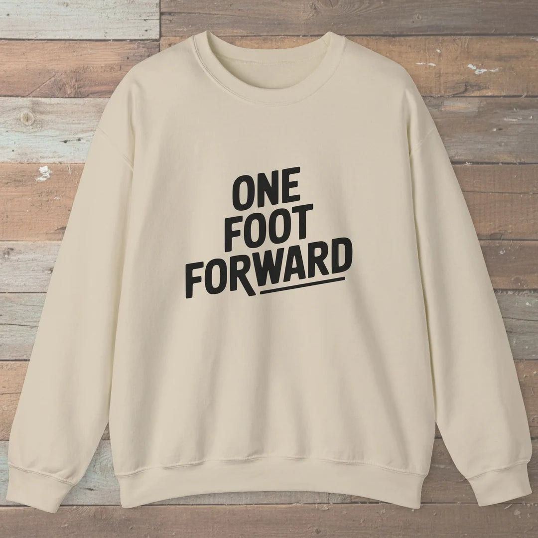 One Foot Forward Sweatshirt Sand Outdoor Nature Tee