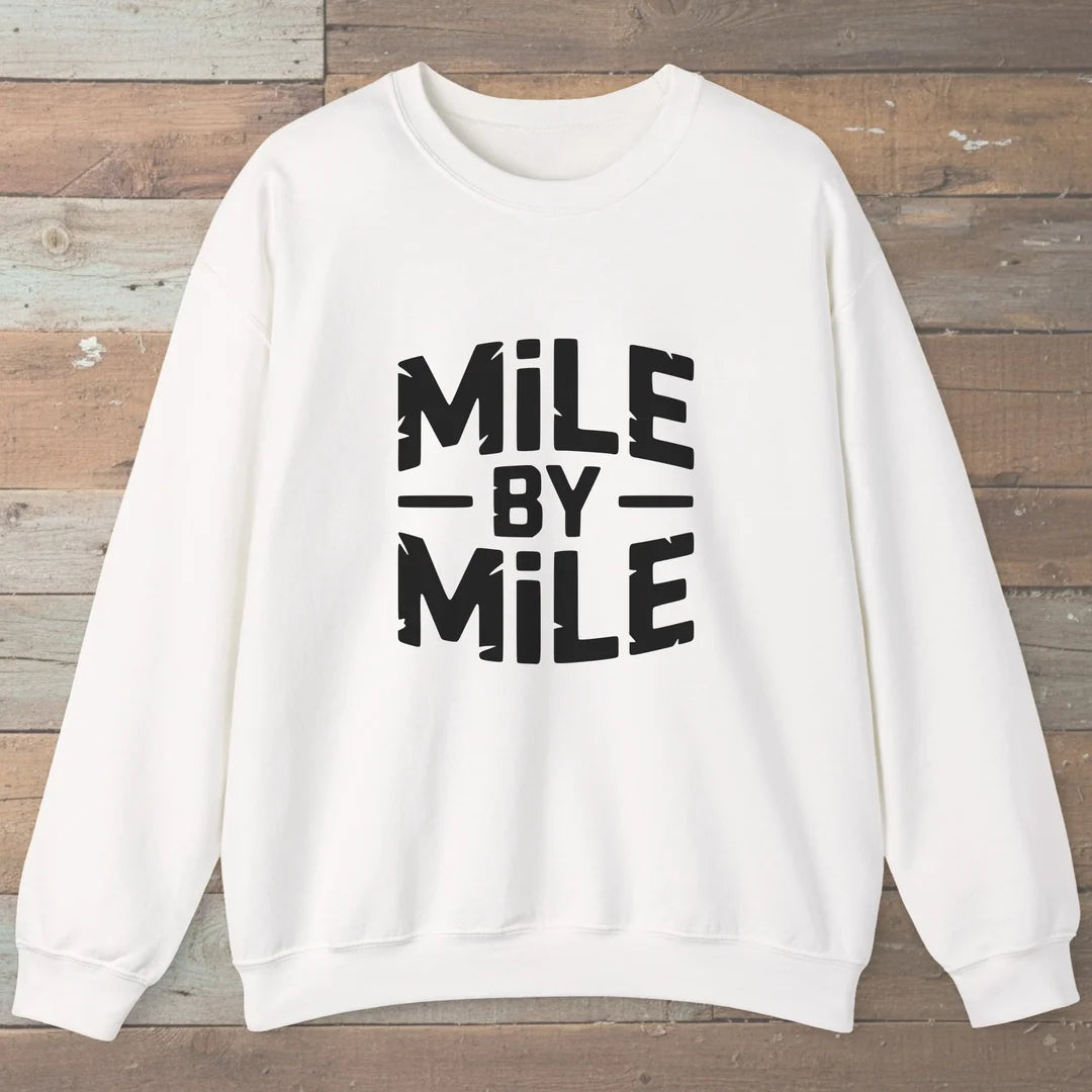 Mile By Mile Sweatshirt White Outdoor Nature Tee
