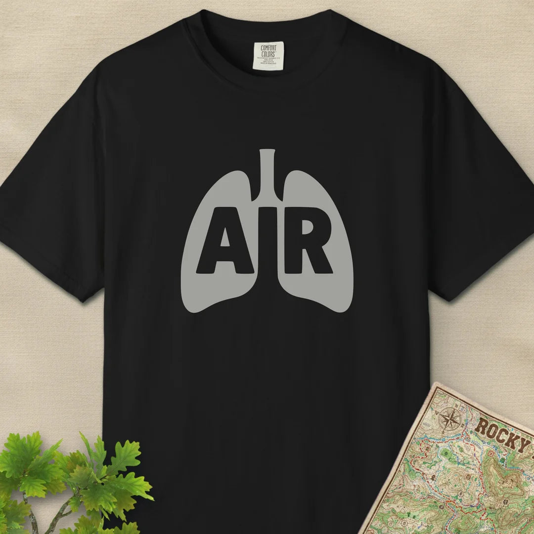 Air T-Shirt Black Outdoor Nature Tee
