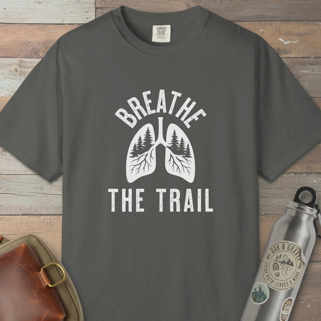 Breathe The Trail T-Shirt Pepper Outdoor Nature Tee