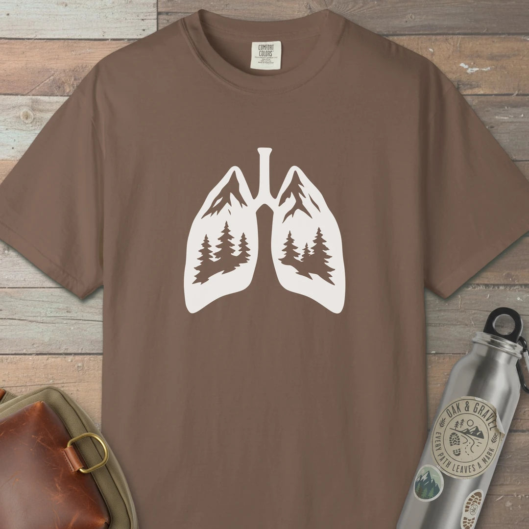 Lungs Of The Wild T-Shirt Espresso Outdoor Nature Tee