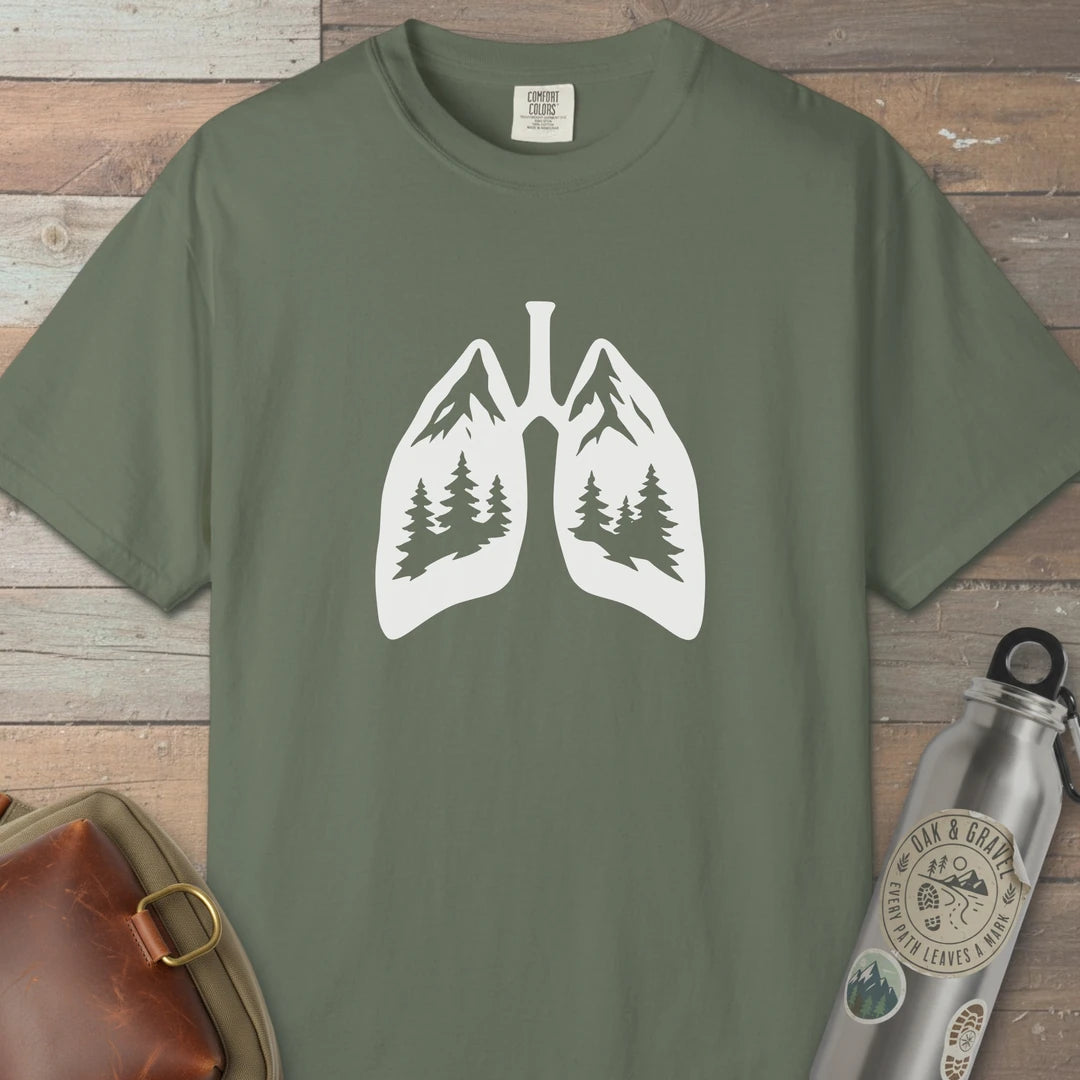 Lungs Of The Wild T-Shirt Moss Outdoor Nature Tee