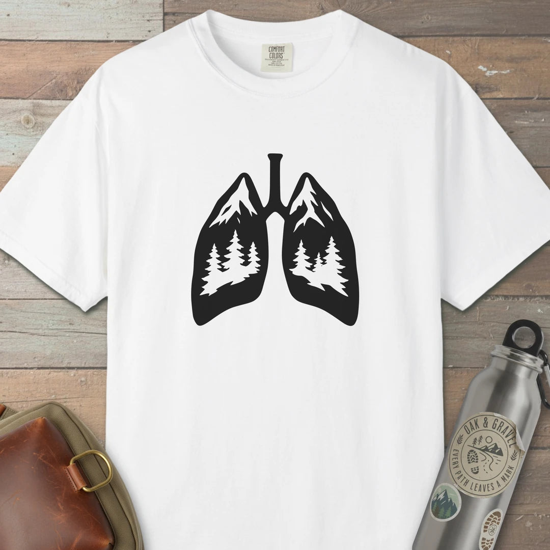 Lungs Of The Wild T-Shirt White Outdoor Nature Tee