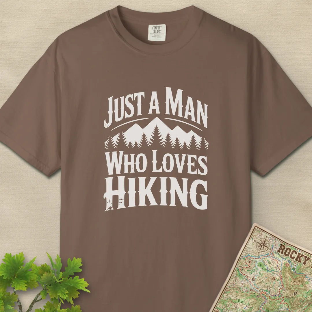 Just A Man Who Loves Hiking Forest T-Shirt
