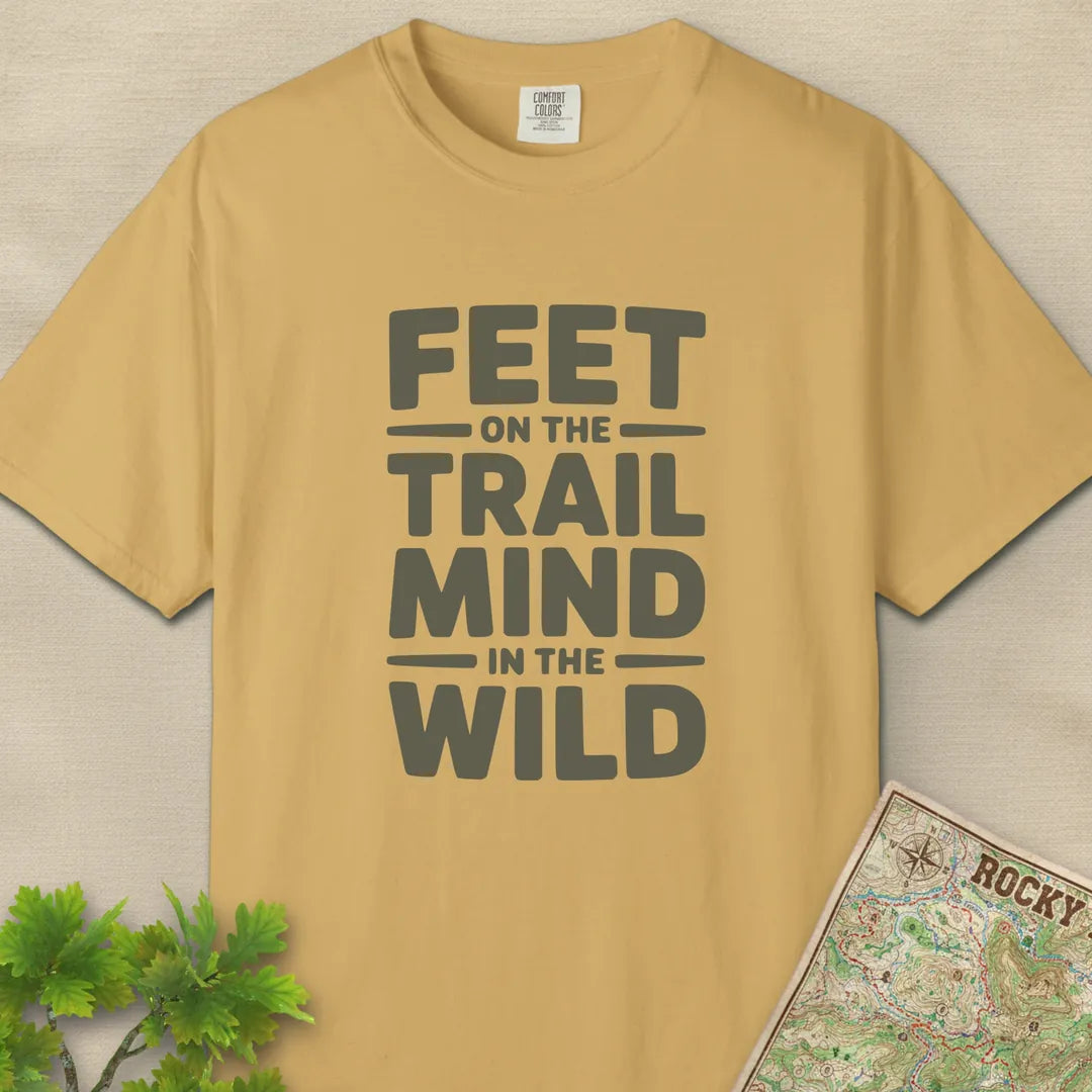 Feet On The Trail Mind In The Wild T-Shirt