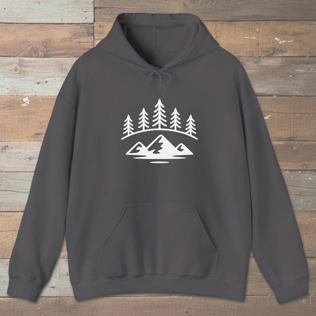 Forest Ridge Hoodie Charcoal Outdoor Nature Tee