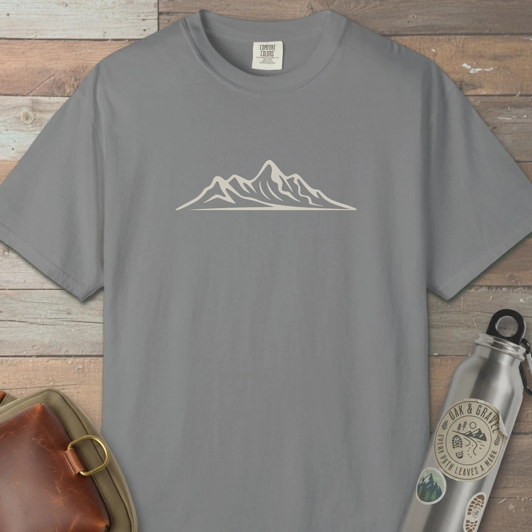 Mountains Are The Best T-Shirt Grey Outdoor Nature Tee