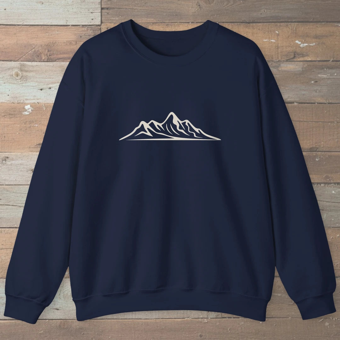 Mountains Are The Best Sweatshirt Navy Outdoor Nature Tee