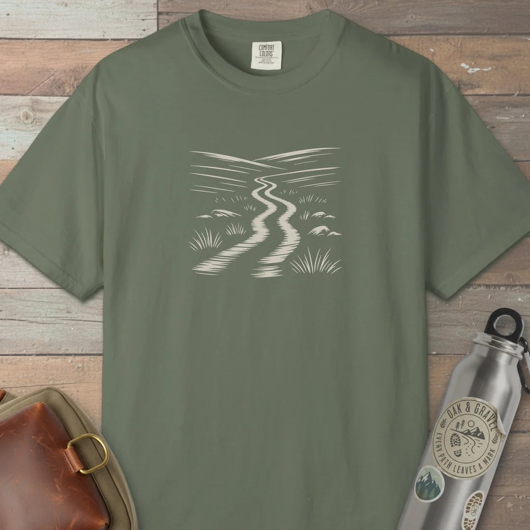 Winding Trail T-Shirt Moss Outdoor Nature Tee