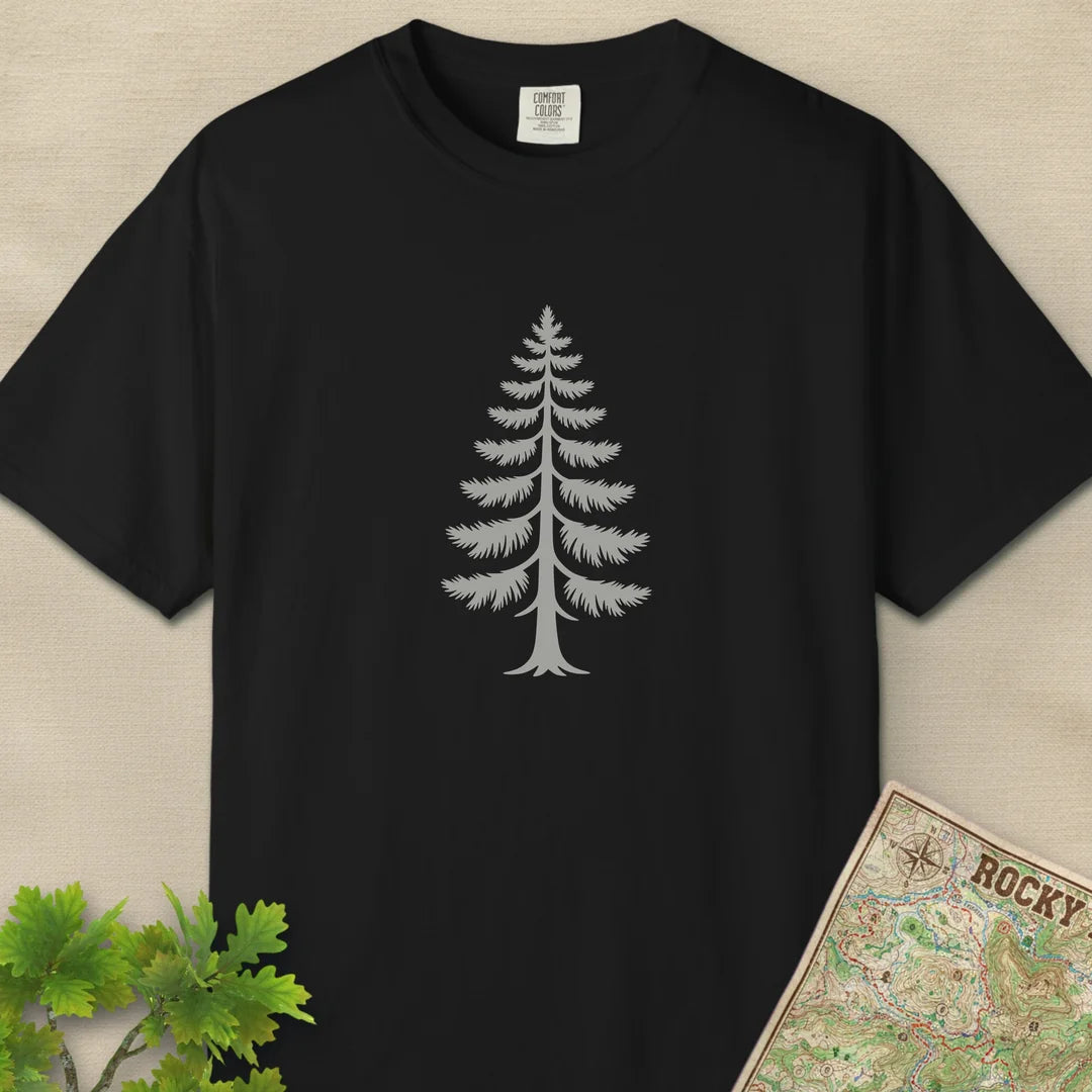 Lone Pine T-Shirt Black Outdoor Nature Tee