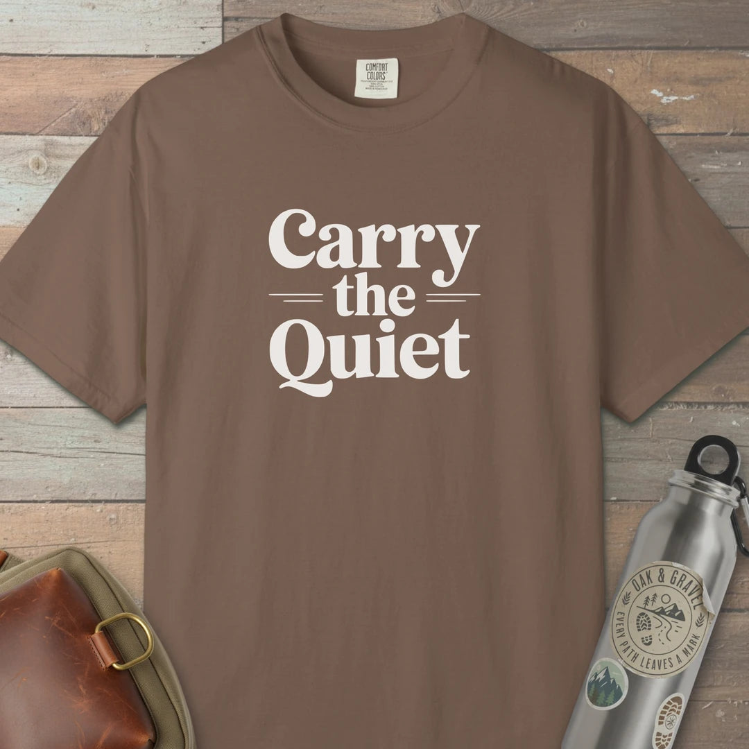 Carry The Quiet T-Shirt Espresso Outdoor Nature Tee