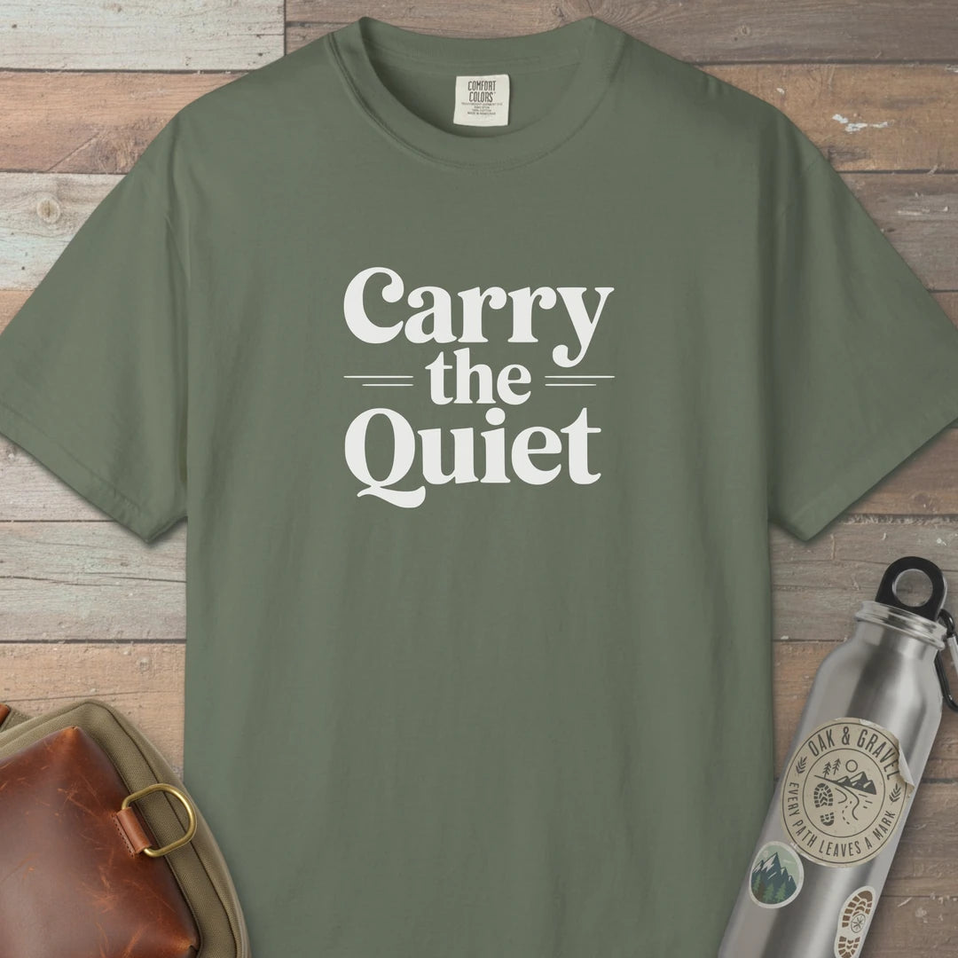 Carry The Quiet T-Shirt Moss Outdoor Nature Tee