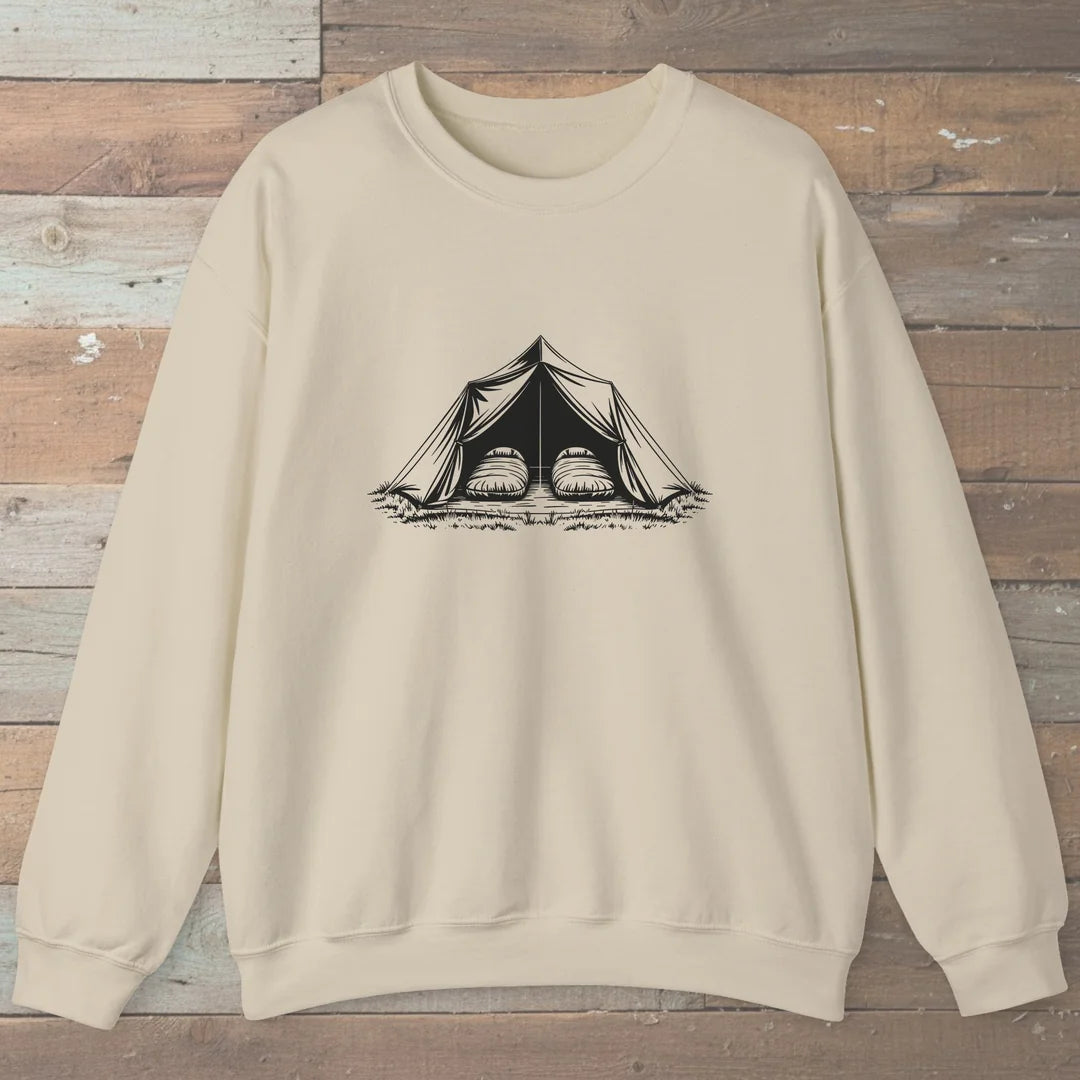 Cozy Camp Tent Twin Sleeping Bags Sweatshirt