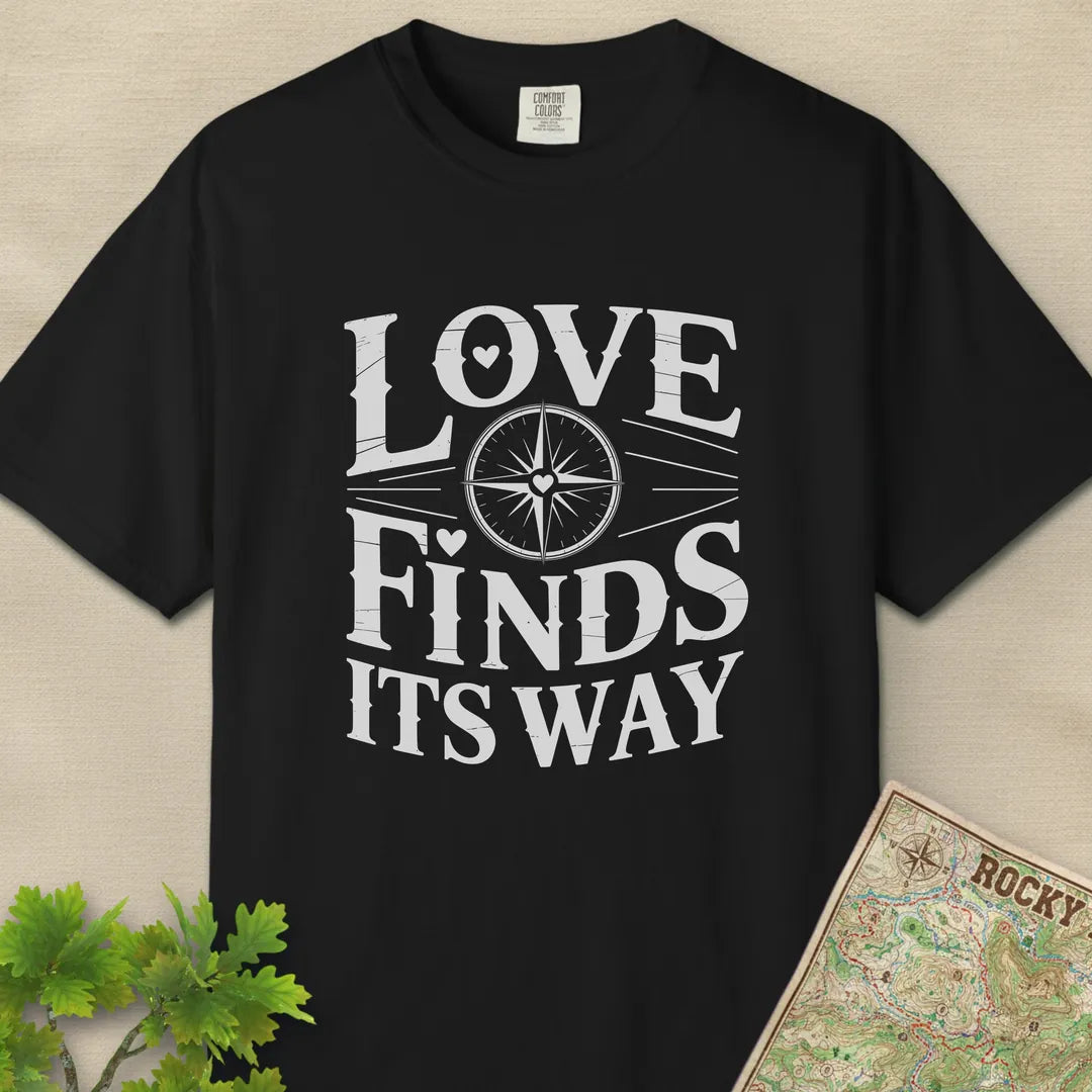 Love Finds Its Way Compass T-Shirt