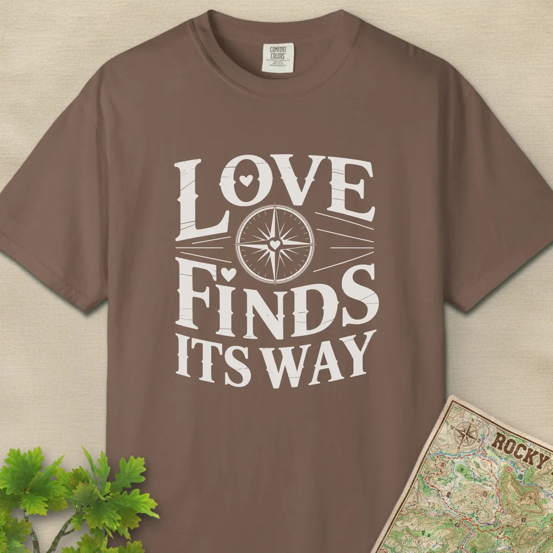 Love Finds Its Way Compass T-Shirt