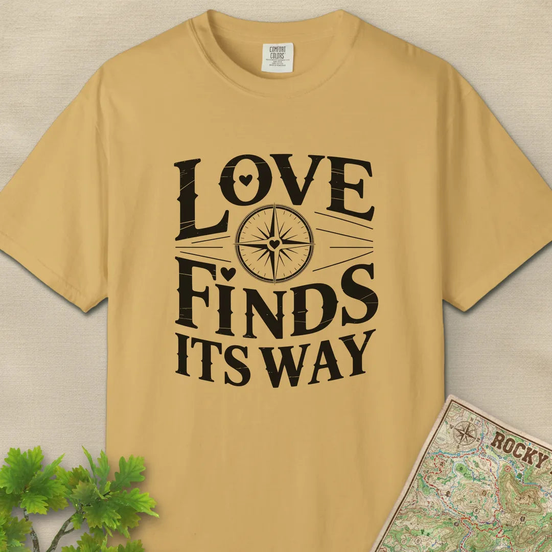 Love Finds Its Way Compass T-Shirt
