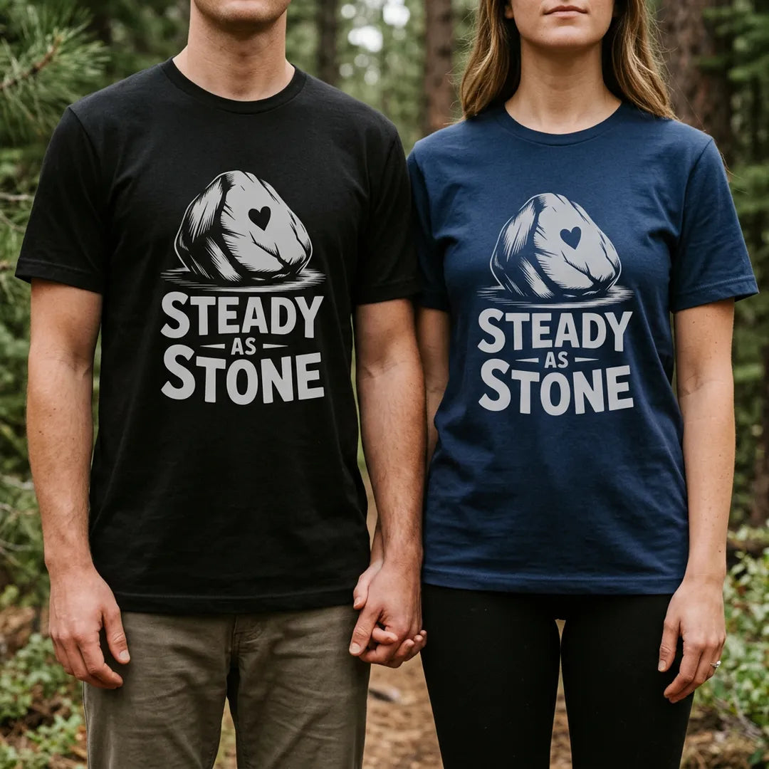 Steady As Stone T-Shirt Outdoor Nature Tee