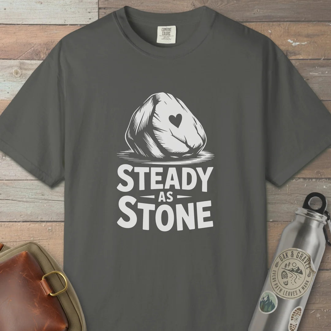 Steady As Stone T-Shirt Pepper Outdoor Nature Tee