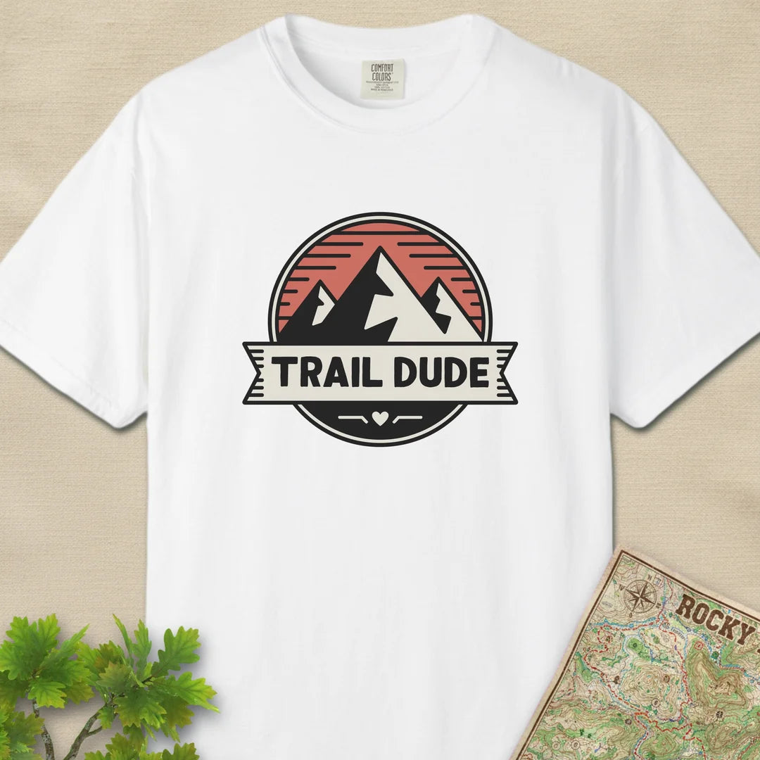 Trail Dude Mountain Badge T-Shirt