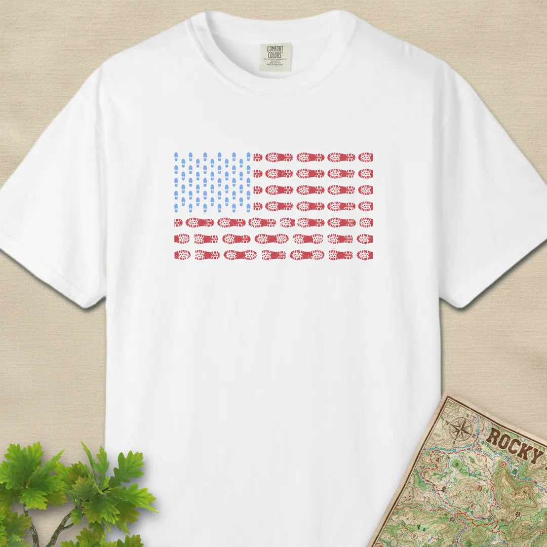 US Boot Print Flag T-Shirt