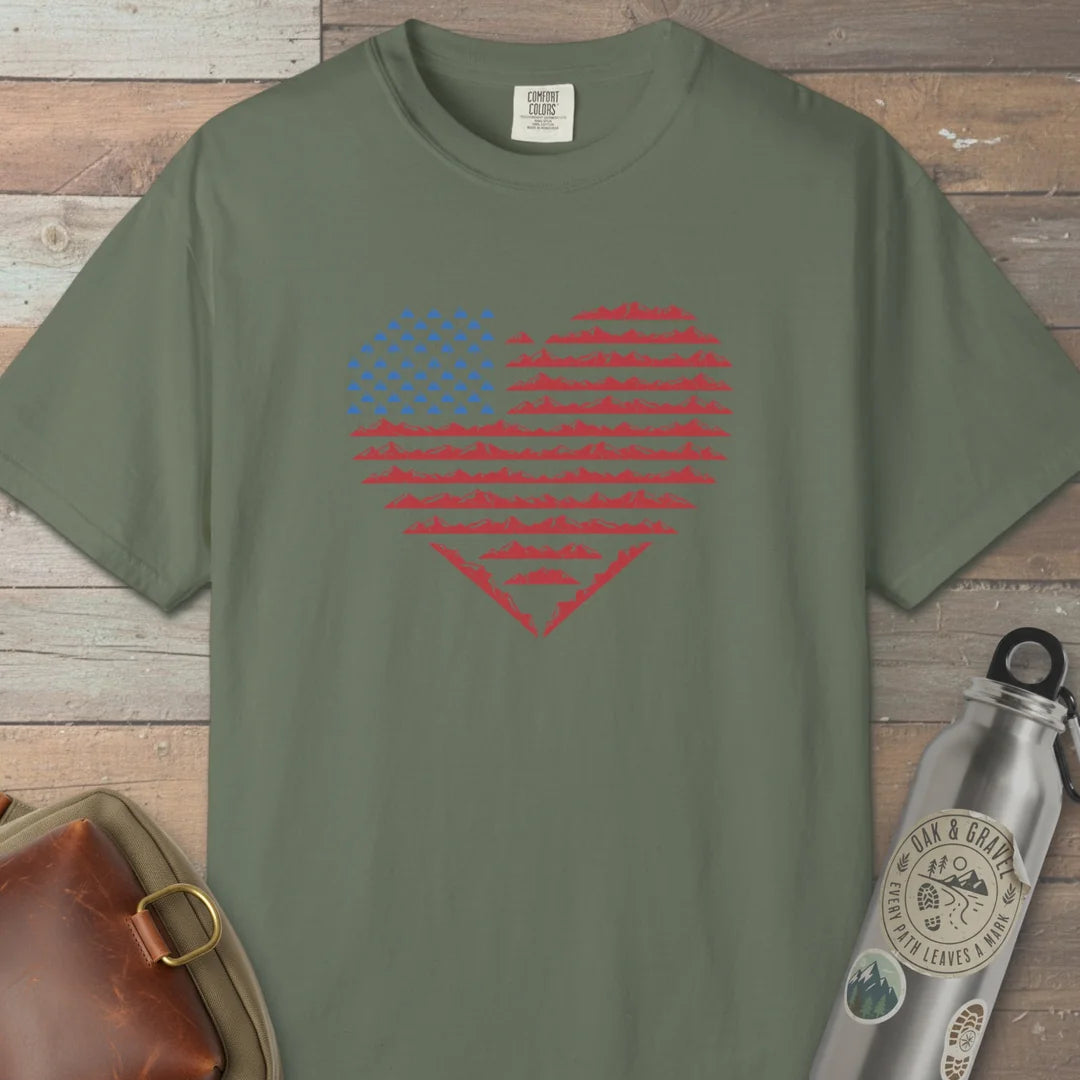 American Mountain Heart T-Shirt