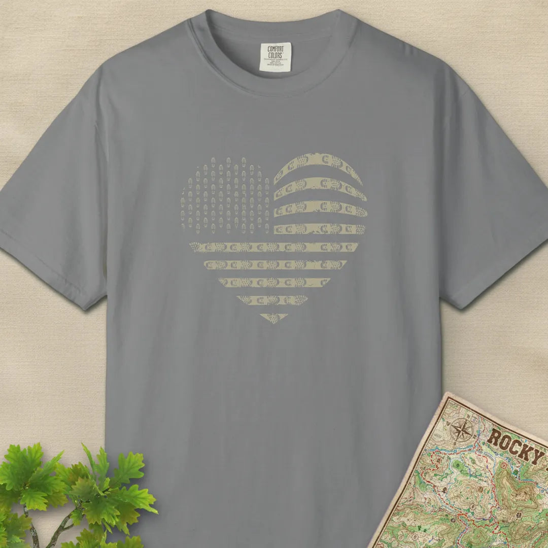 Trail Heart Boot Print T-Shirt