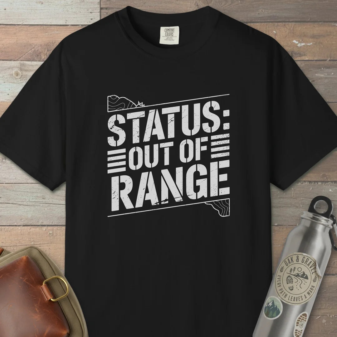 Status Out Of Range T-Shirt Black Outdoor Nature Tee