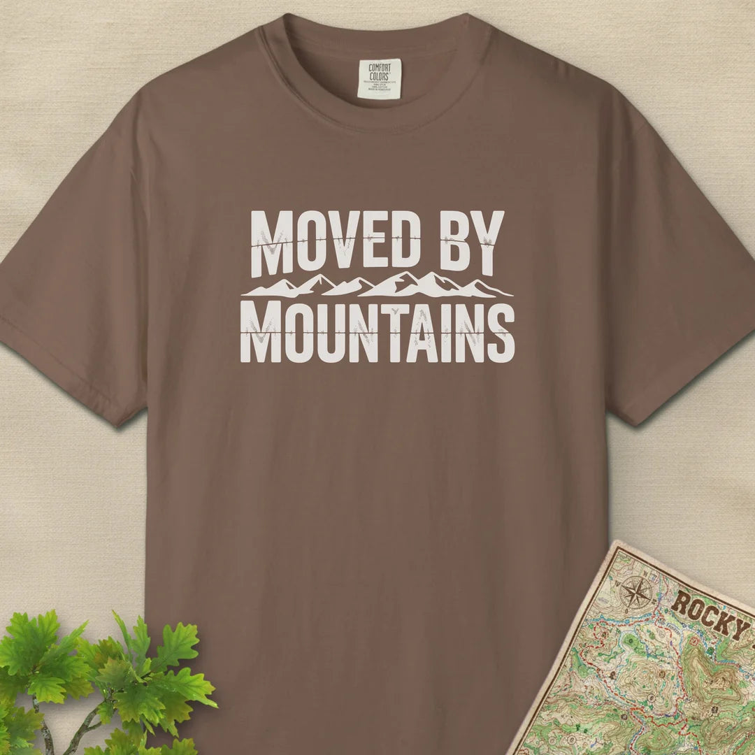 Moved By Mountains T-Shirt Espresso Outdoor Nature Tee