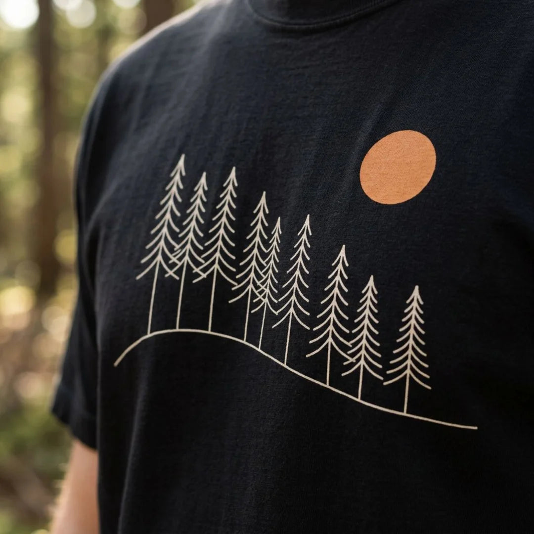 Sunrise Pine Ridge T-Shirt Outdoor Nature Tee