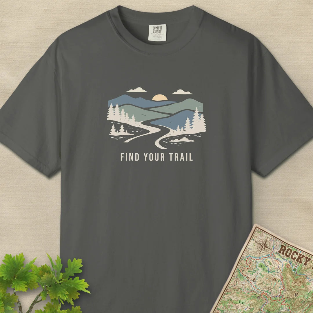 Find Your Trail T-Shirt Pepper Outdoor Nature Tee