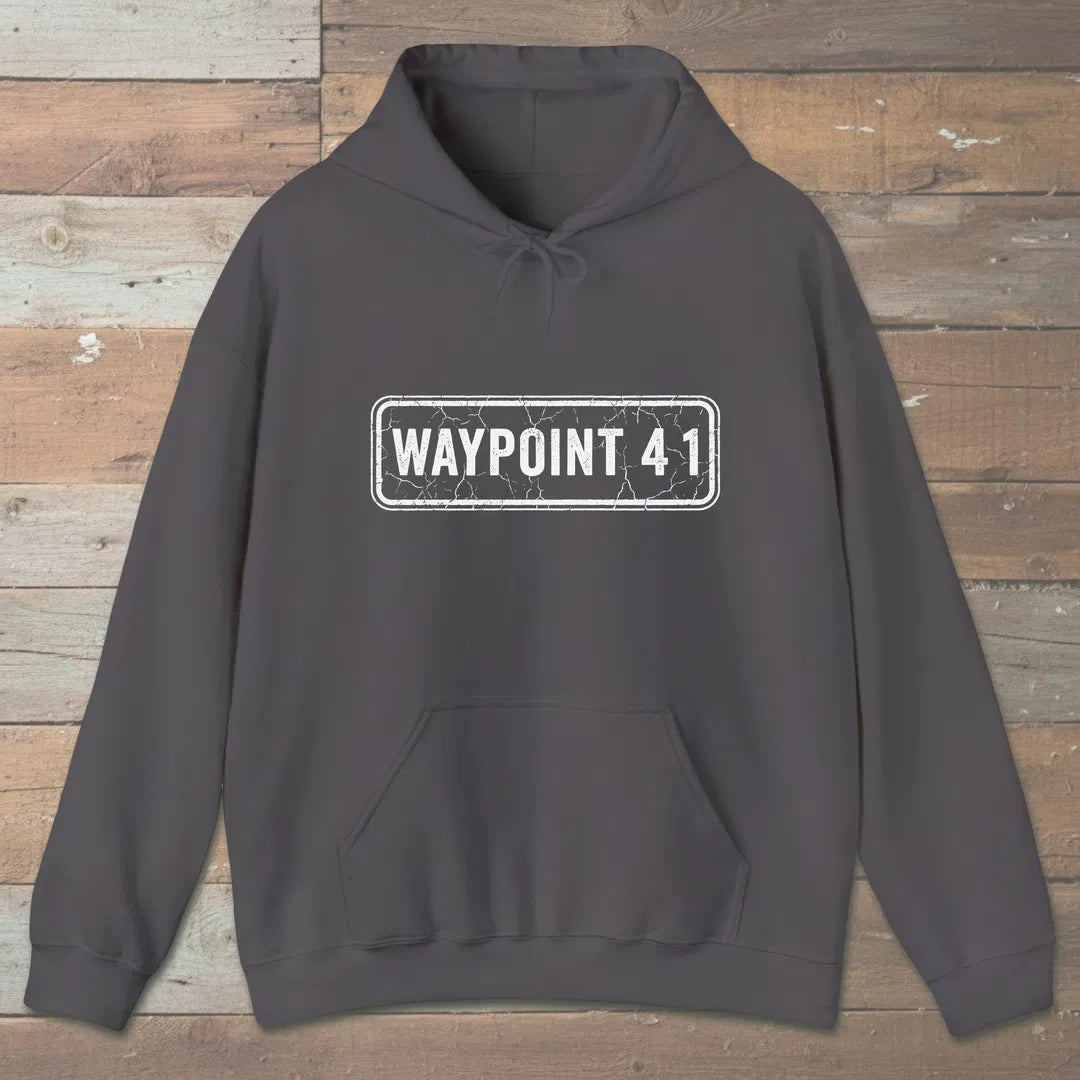 Waypoint 41 Hoodie Charcoal Outdoor Nature Tee