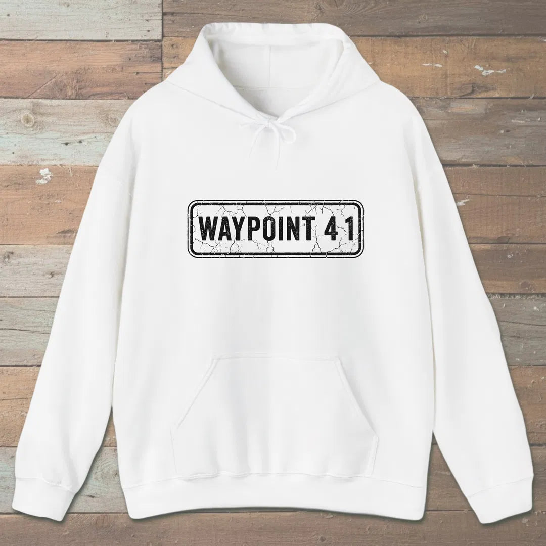 Waypoint 41 Hoodie White Outdoor Nature Tee