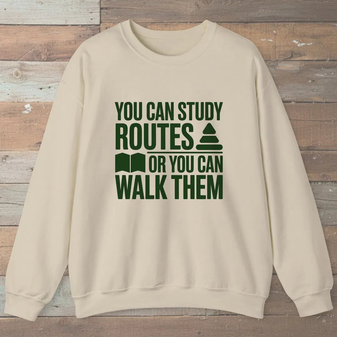 Walk Over Study Sweatshirt Sand Outdoor Nature Tee