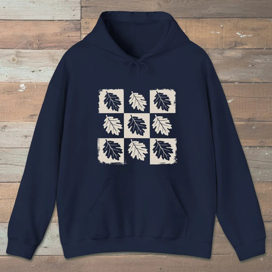 The Oak Remembers Hoodie Navy Outdoor Nature Tee
