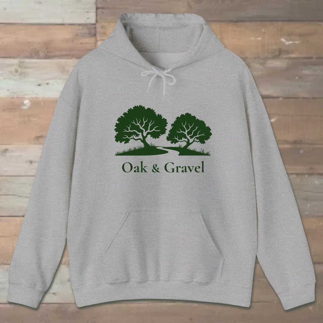 Oak Grove Path Hoodie Sport Grey Outdoor Nature Tee