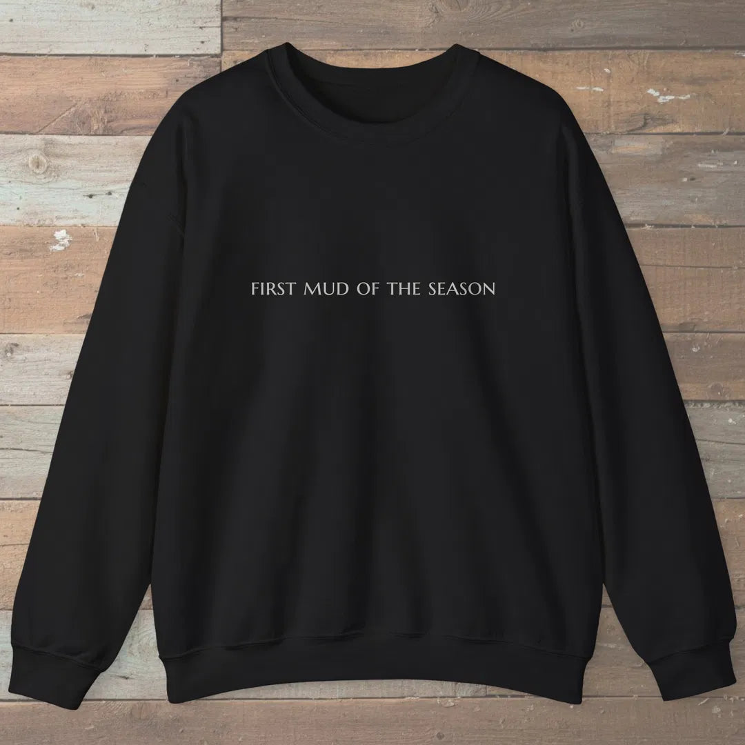 First Mud Sweatshirt Black Outdoor Nature Tee
