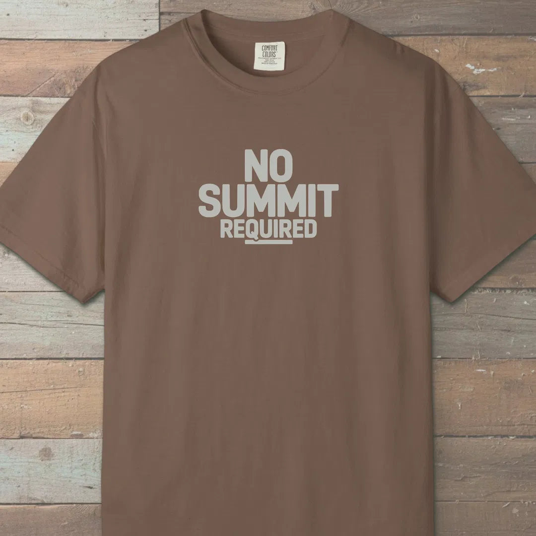No Summit Path T-Shirt Espresso Outdoor Nature Tee
