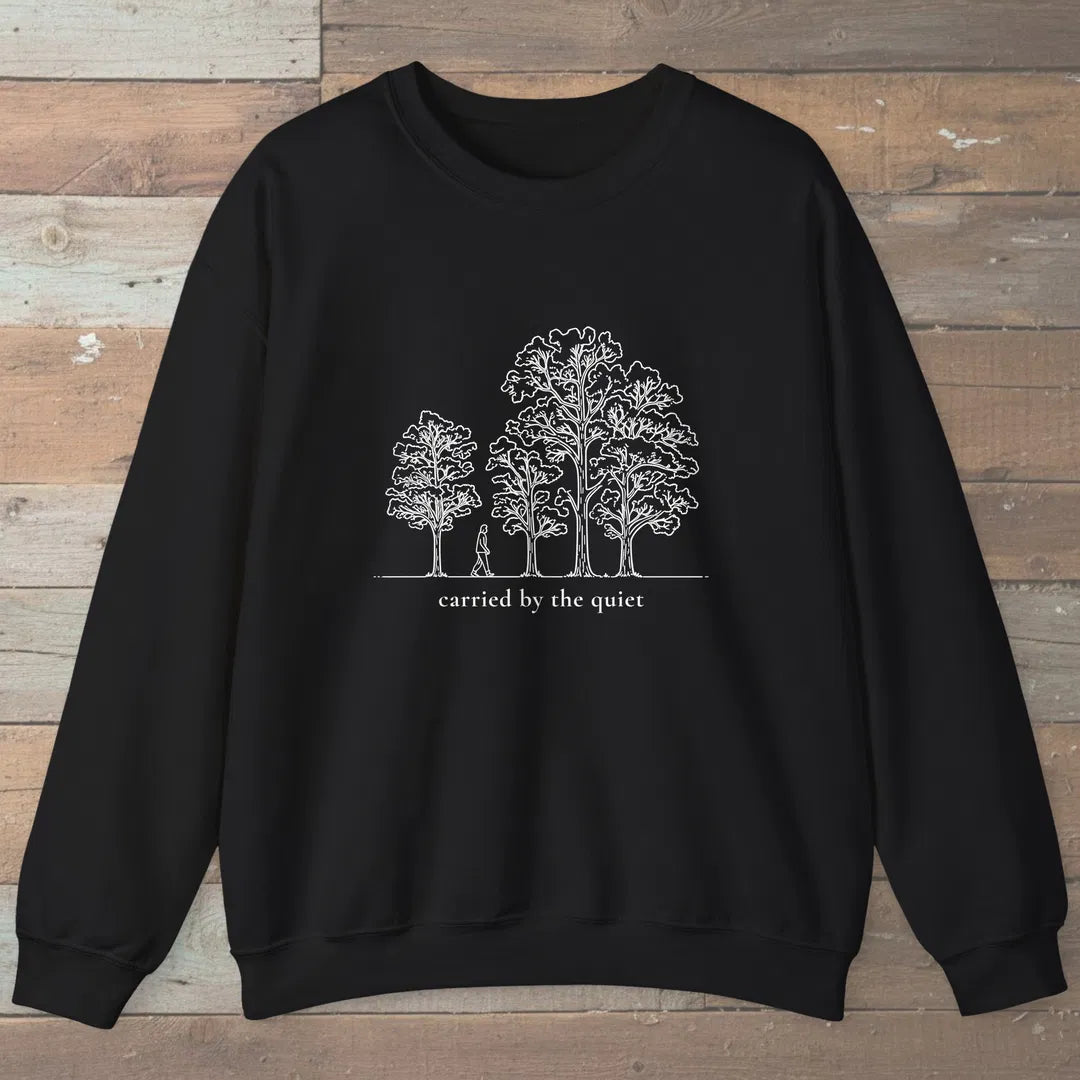Carried Grove Sweatshirt Black Outdoor Nature Tee