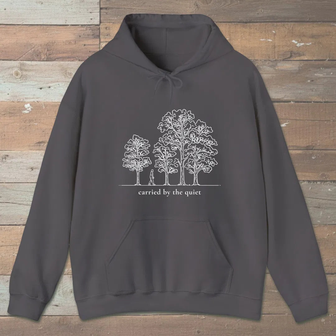 Carried Grove Hoodie Charcoal Outdoor Nature Tee
