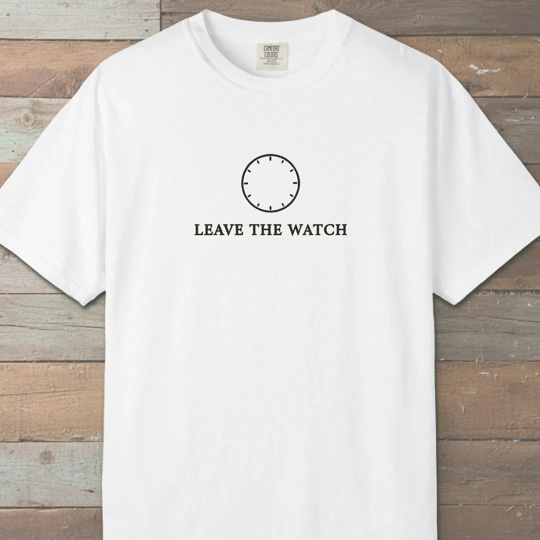 Leave The Watch Trail T-Shirt White Outdoor Nature Tee