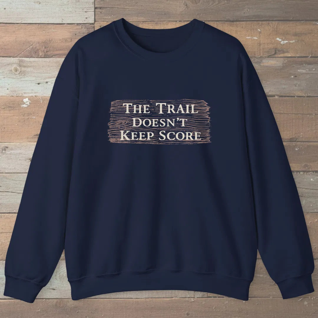 The Uncounted Trail Sweatshirt Navy Outdoor Nature Tee