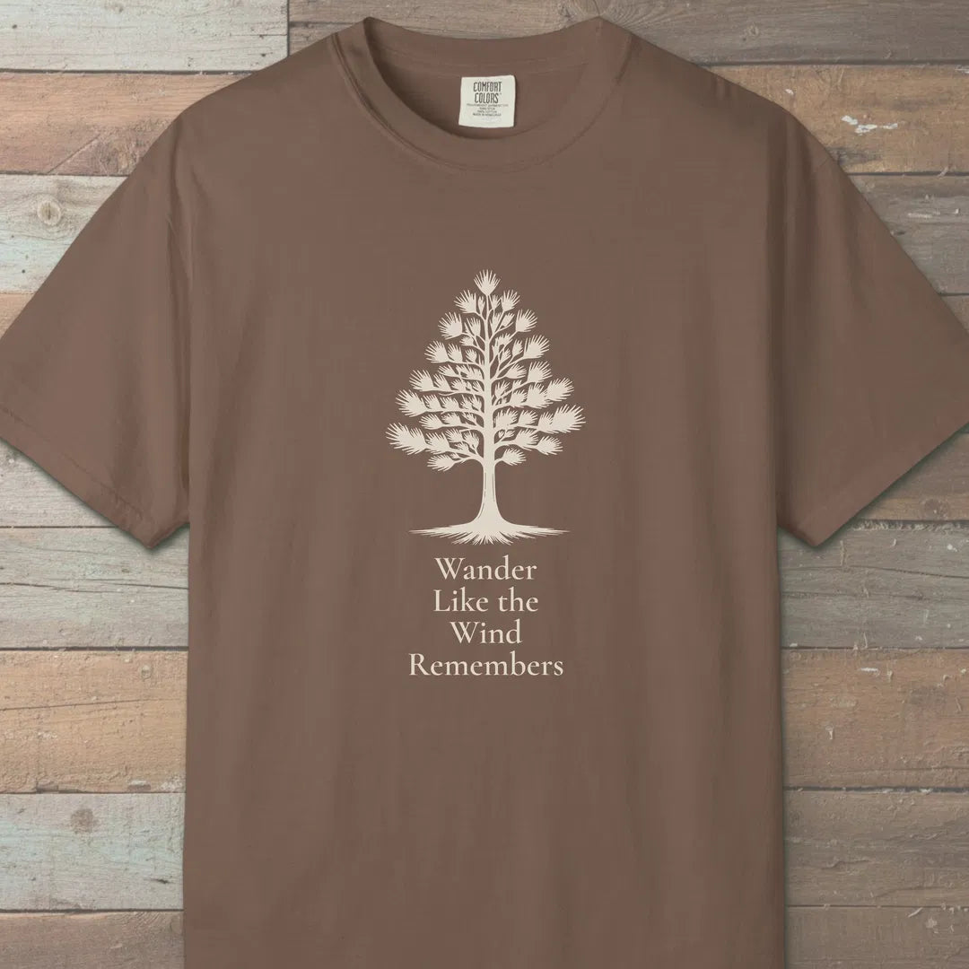 Wind Remembers T-Shirt Espresso Outdoor Nature Tee