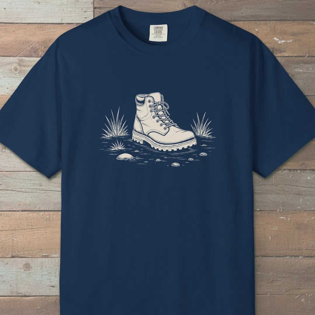 Steady Ground T-Shirt Navy Outdoor Nature Tee