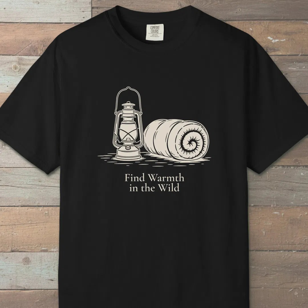 Wild Warmth T-Shirt Black Outdoor Nature Tee