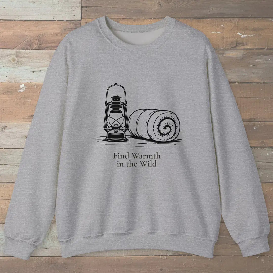 Wild Warmth Sweatshirt Sport Grey Outdoor Nature Tee