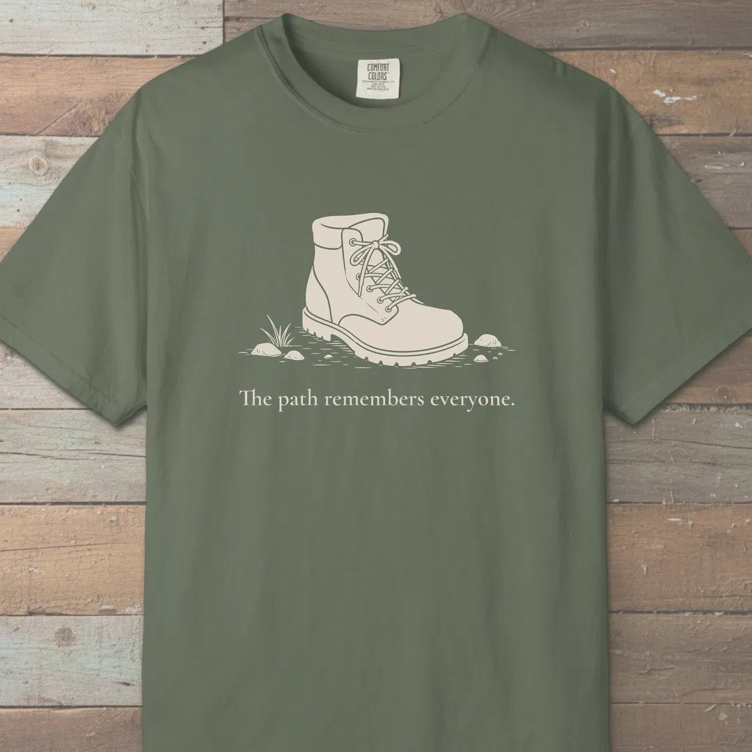 Path Remembers T-Shirt Moss Outdoor Nature Tee