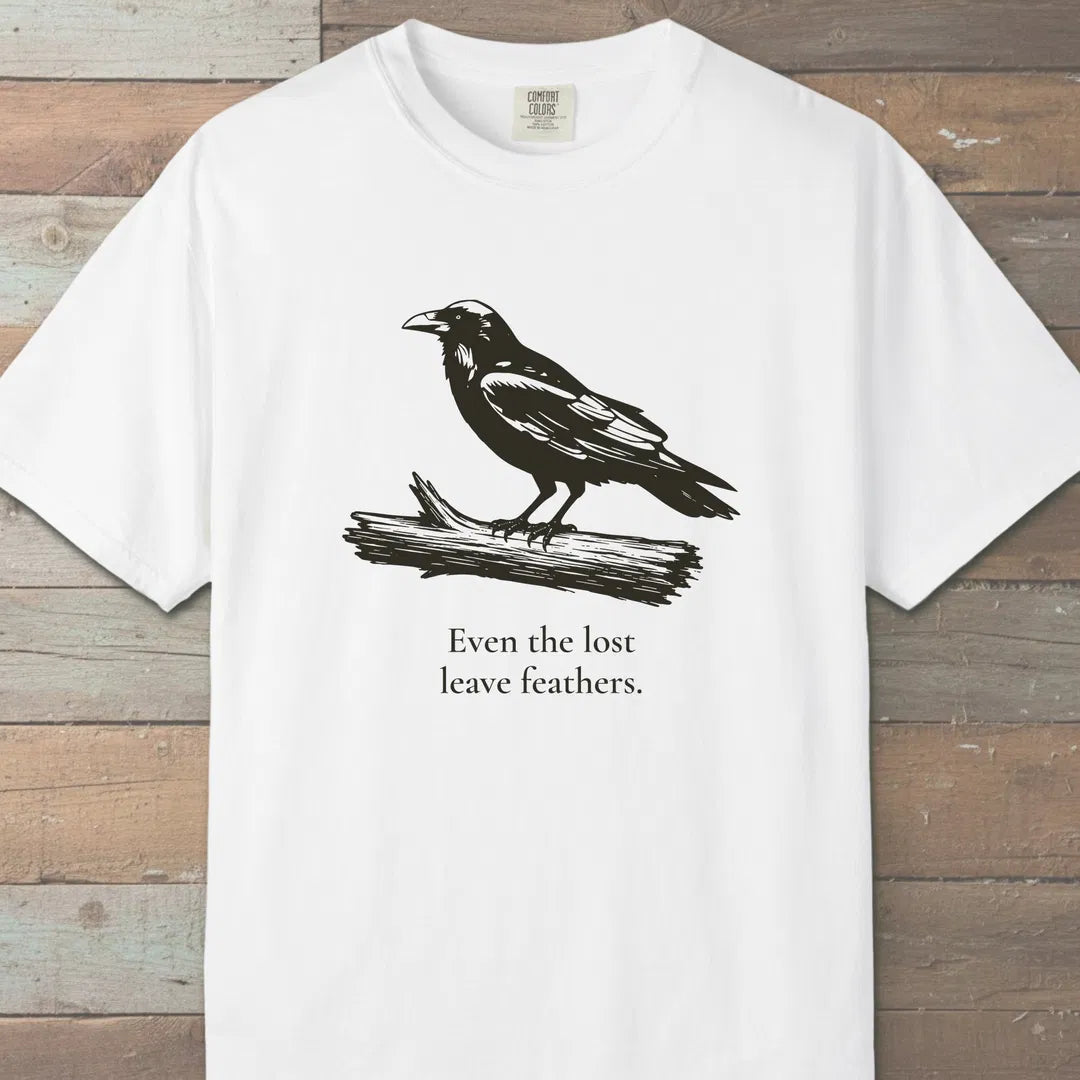Lost Feathers T-Shirt White Outdoor Nature Tee