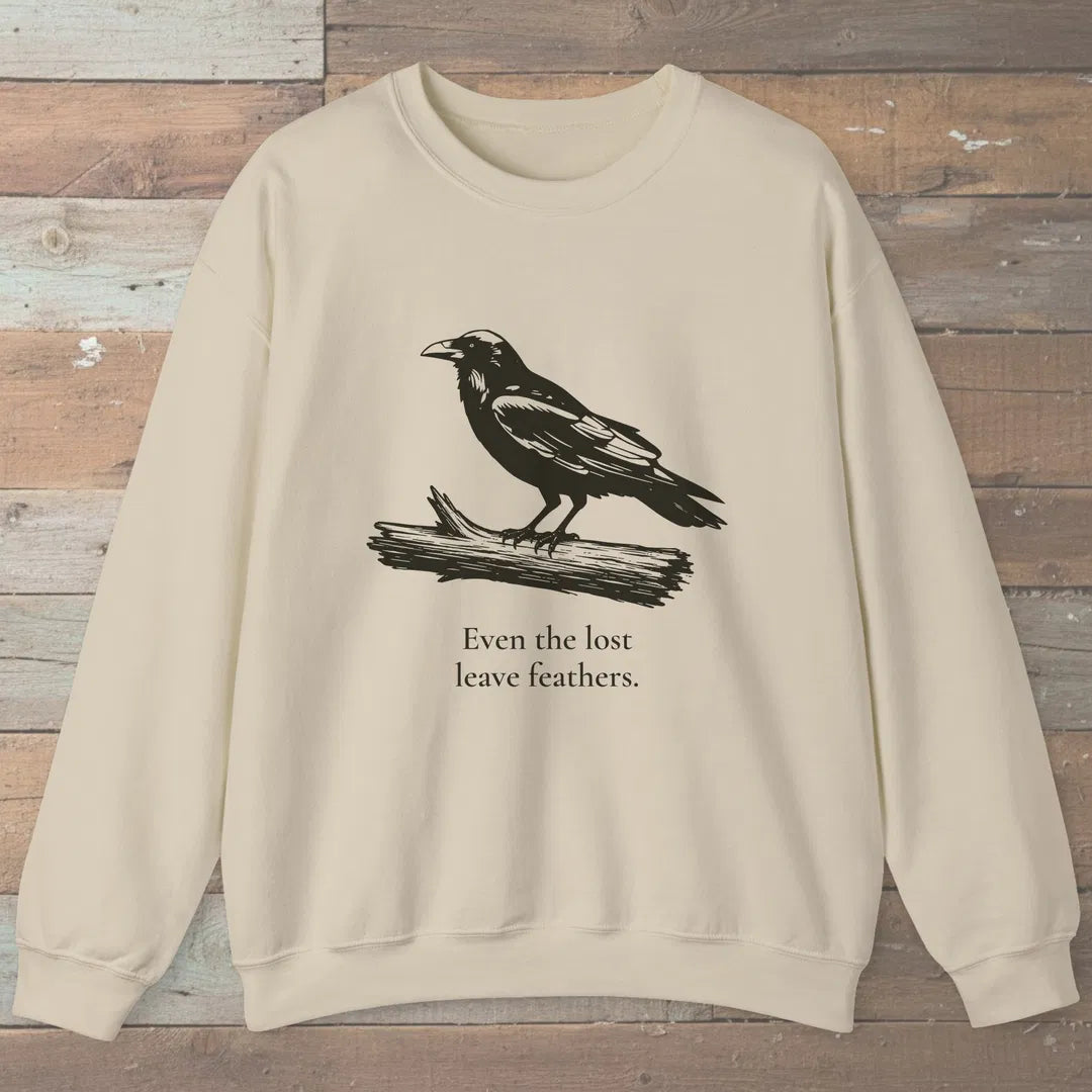 Lost Feathers Sweatshirt Sand Outdoor Nature Tee